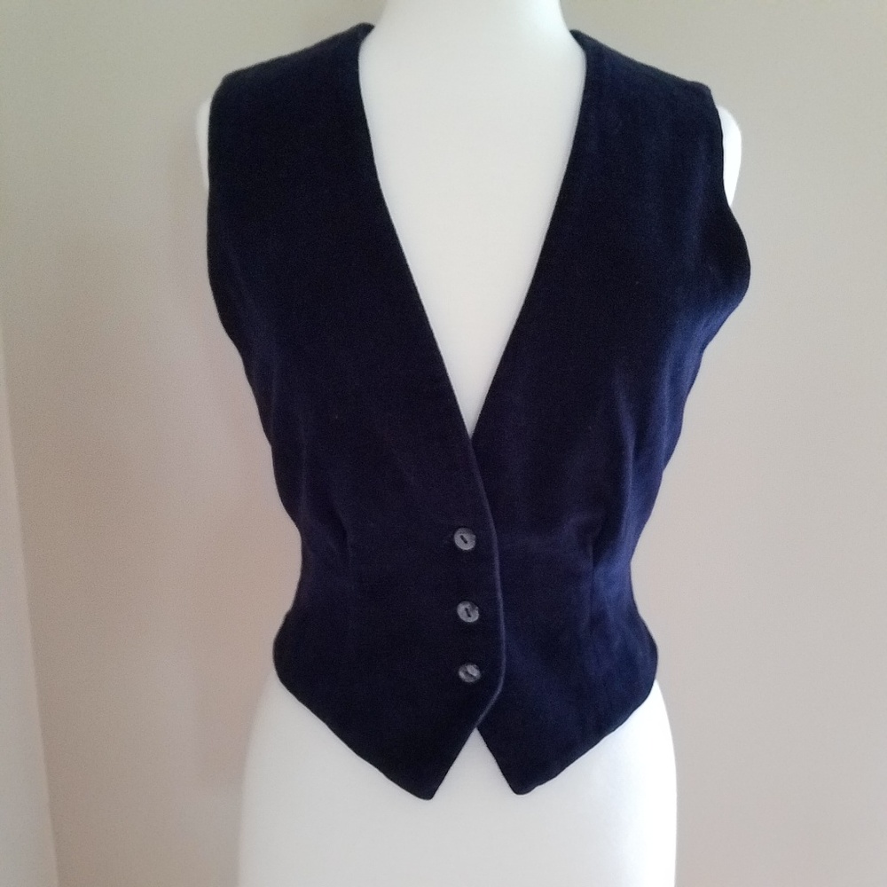 NWOT Karavan Velvet Royal Blue Vest
